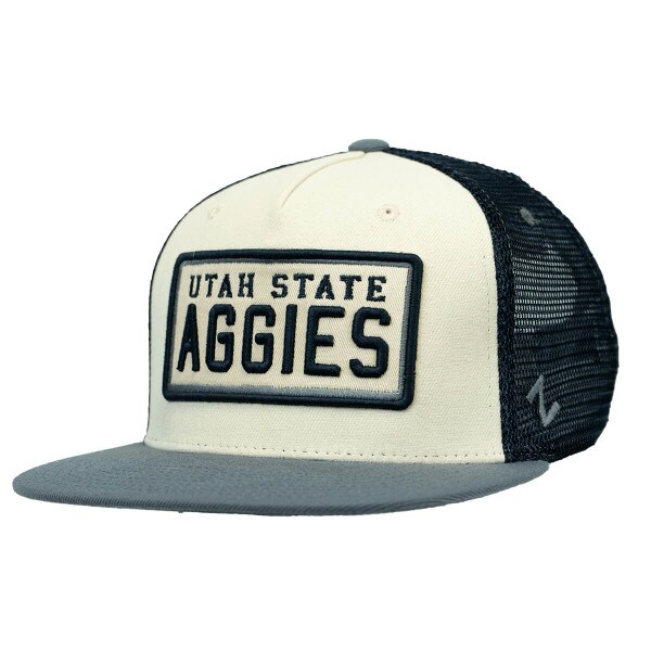 Utah State Aggies Aggie Bull Mesh Snapback Hat Cap
